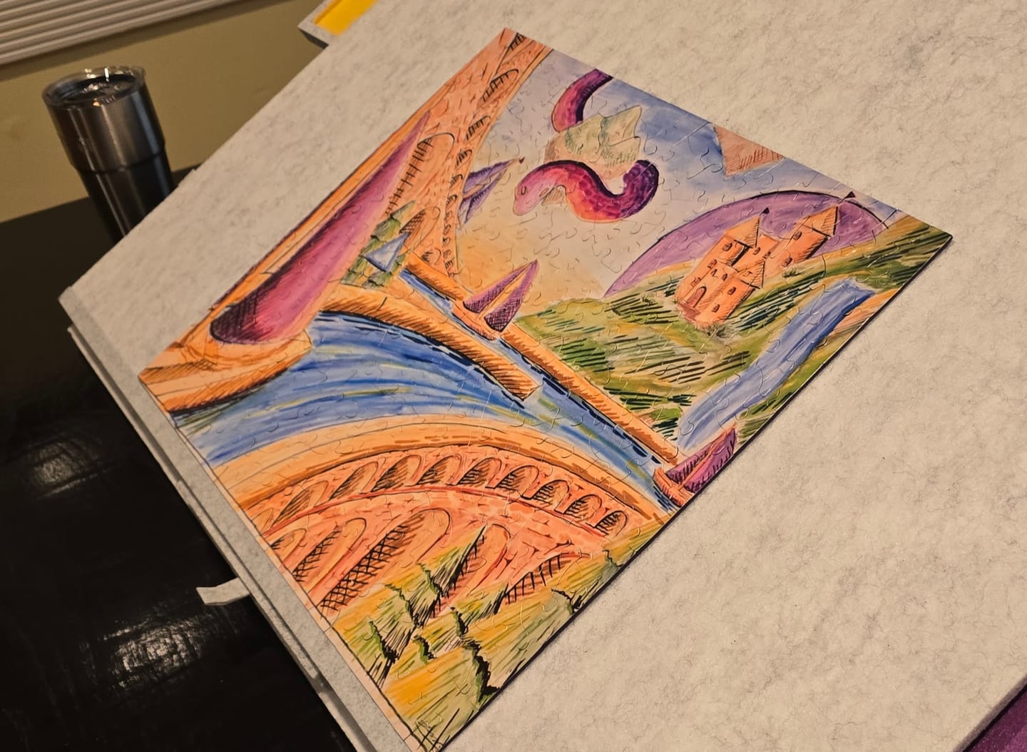 Customer photo review of Custom jigsaw puzzle