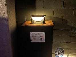 Customer photo review of RIRZ ECLIPSE | Modern Solar Outdoor Post Light