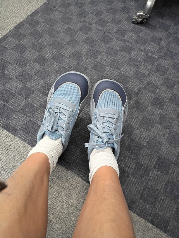 Customer photo review of Vale - Wide Toe Sneakers