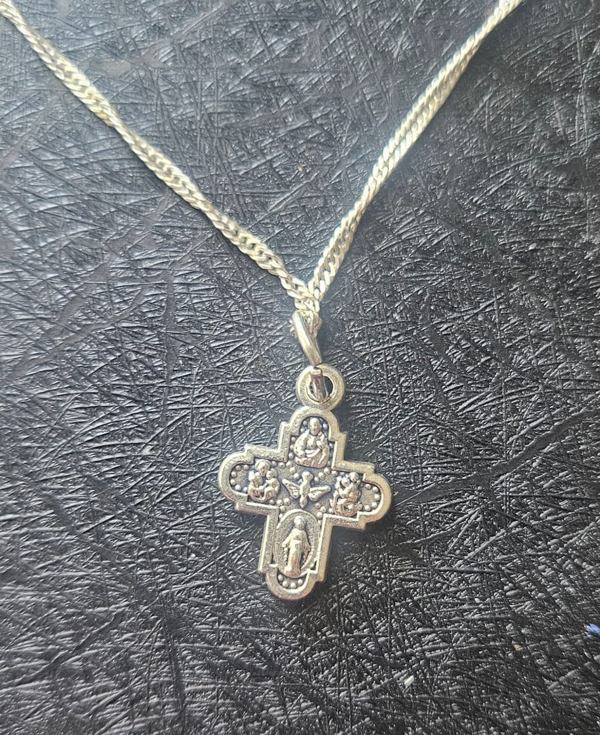 Customer photo review of Set Of 2 Tiny Four Way Cross Rosary Parts - Crucifix -Blessed By Pope