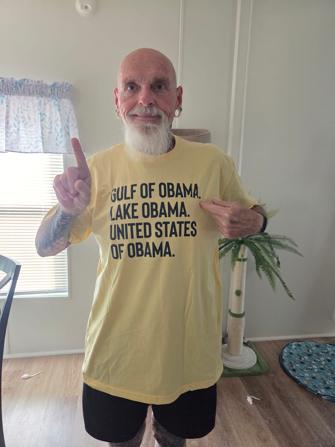 Customer photo review of Gulf of Obama. Lake Obama. The United States of Obama Unisex Tee