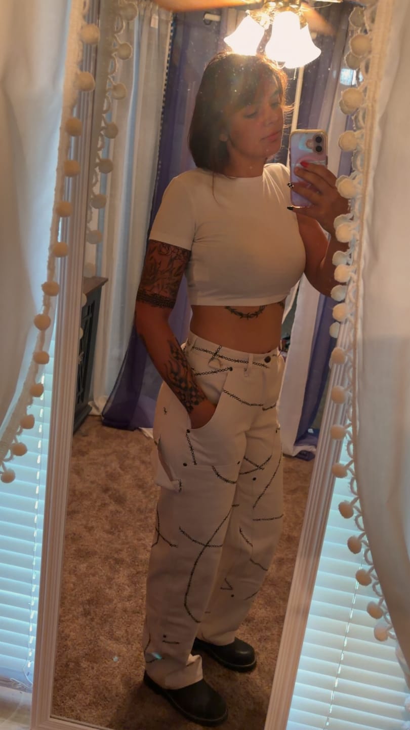 Customer photo review of Gravedigger Carpenter Pant - Bone
