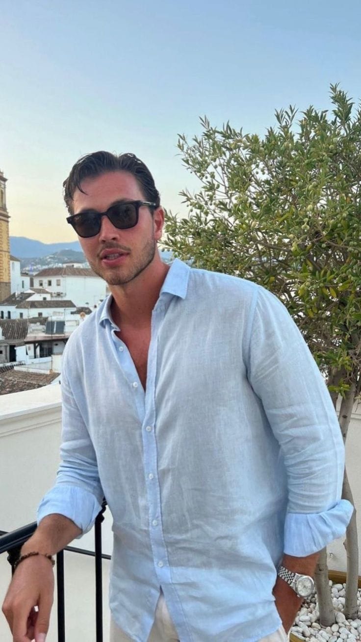 Customer photo review of Liver - Linen Shirt