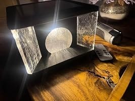 Customer photo review of RIRZ LUCENT | Modern Solar Glass Post Light