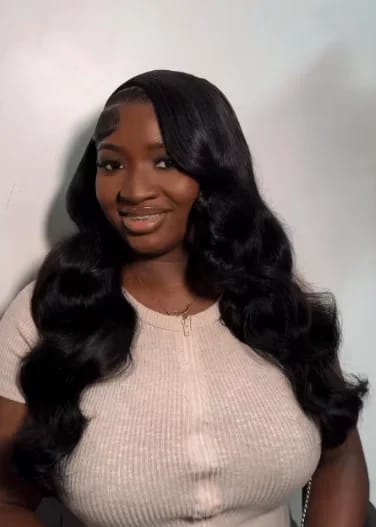 Customer photo review of Wave Goddess — Raw Peruvian 13x4/13x6 HD Lace Front Wig | Glueless, Wear & Go