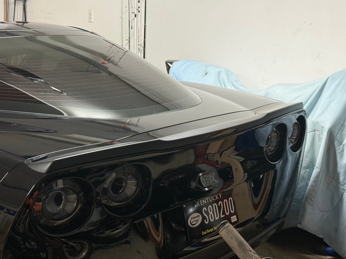 Customer photo review of Corvette C6 ZR1 DRY CARBON FIBER Conversion Rear Trunk Spoiler