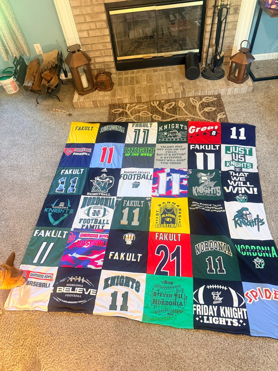 Customer photo review of Project Repat T-Shirt Quilt