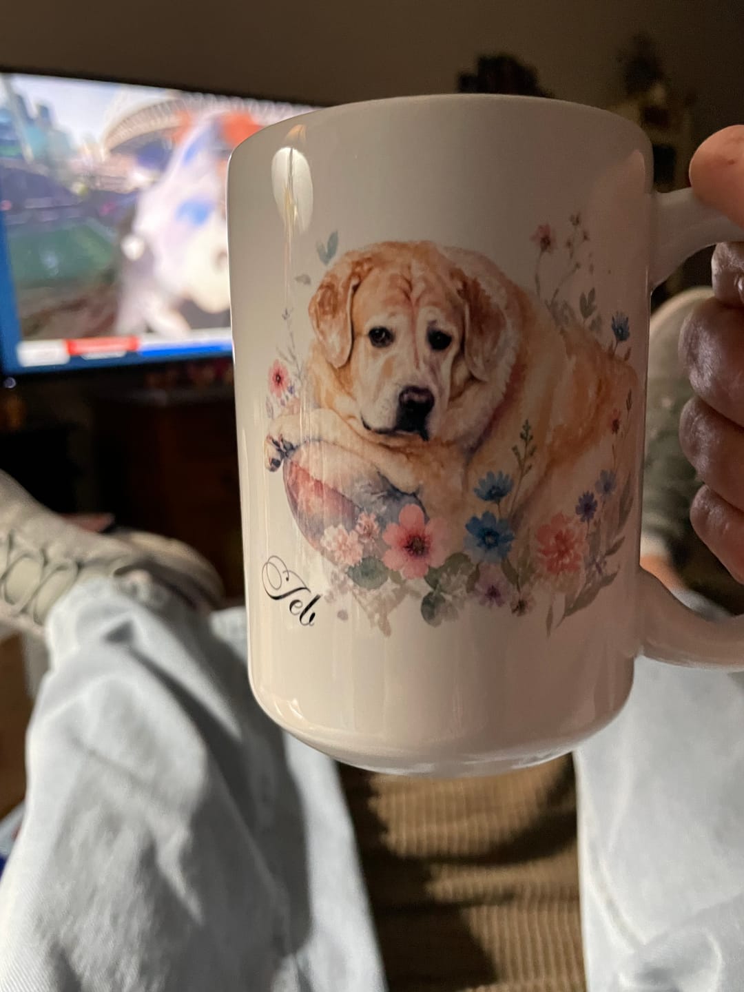 Customer photo review of Watercolor - Personalized Mug