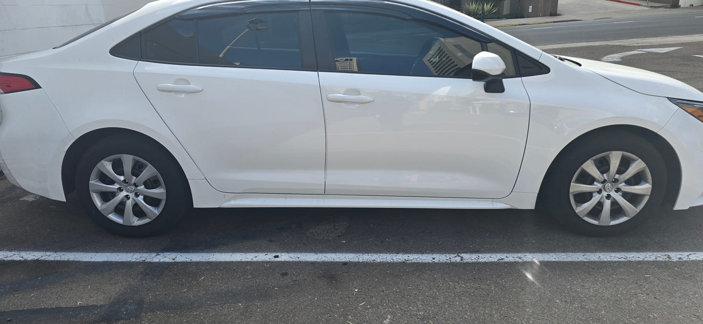 Customer photo review of 2020-Up Toyota Corolla Sedan MUGEN Style Window Visors Deflectors