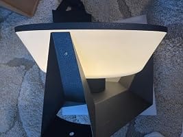 Customer photo review of RIRZ ECLIPSE | Modern Solar Outdoor Post Light