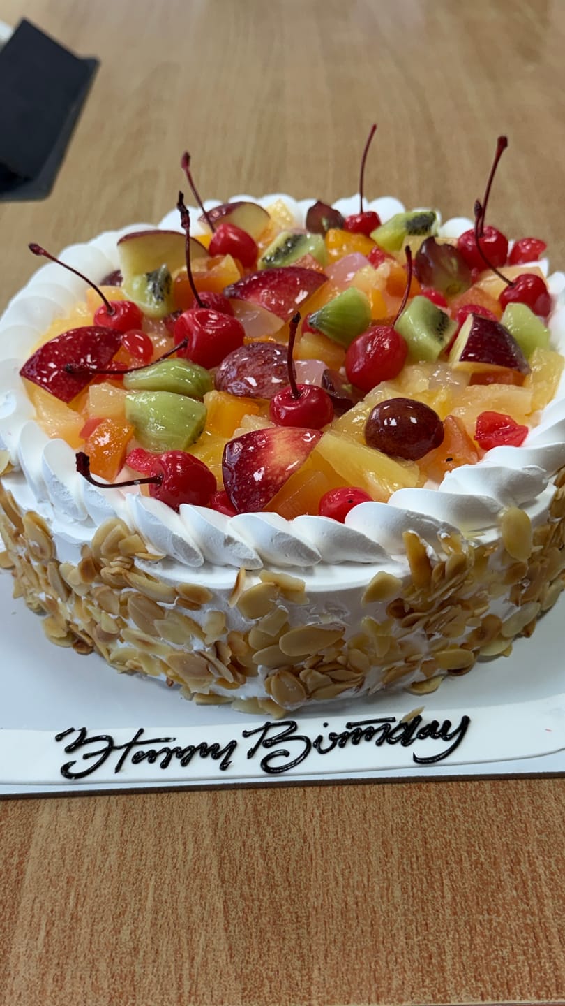 Customer photo review of Fresh Fruit Cake