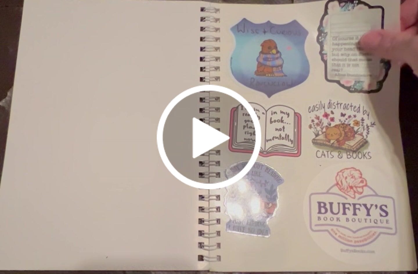 Customer video review of The Unused Sticker Book
