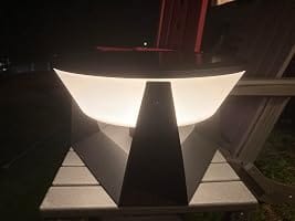 Customer photo review of RIRZ ECLIPSE | Modern Solar Outdoor Post Light