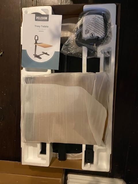 Customer photo review of Independence Tray Table with 360-Degree Swivel