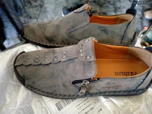 Customer photo review of BevelRidge™ Men's Easy-Zip Comfort Boots