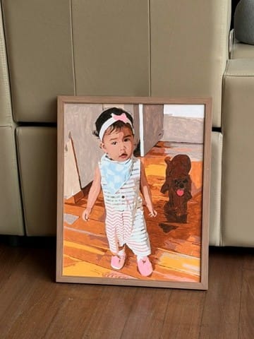 Customer photo review of CUSTOM PAINT BY NUMBER KIT