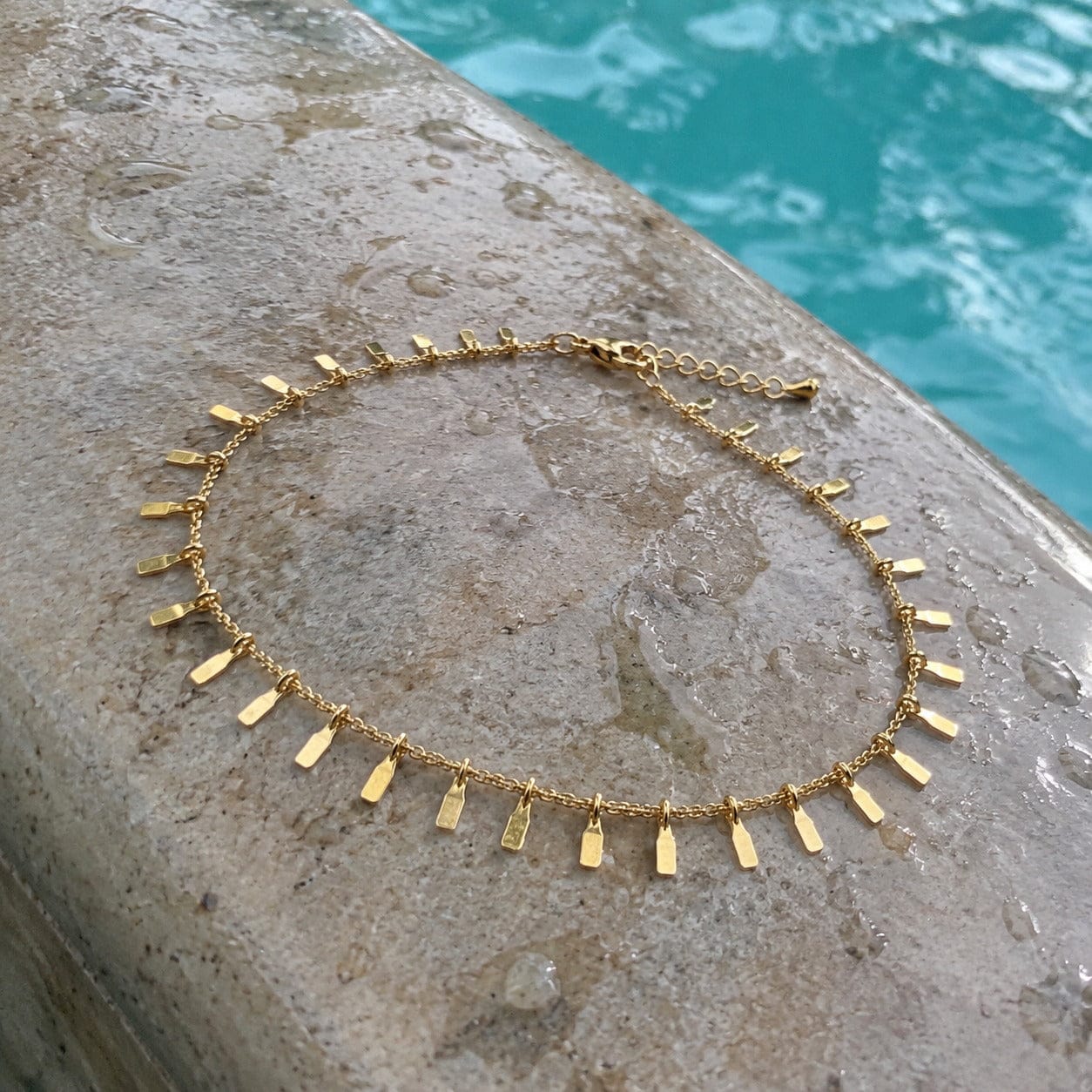 Customer photo review of Sun Ray Fringe Anklet