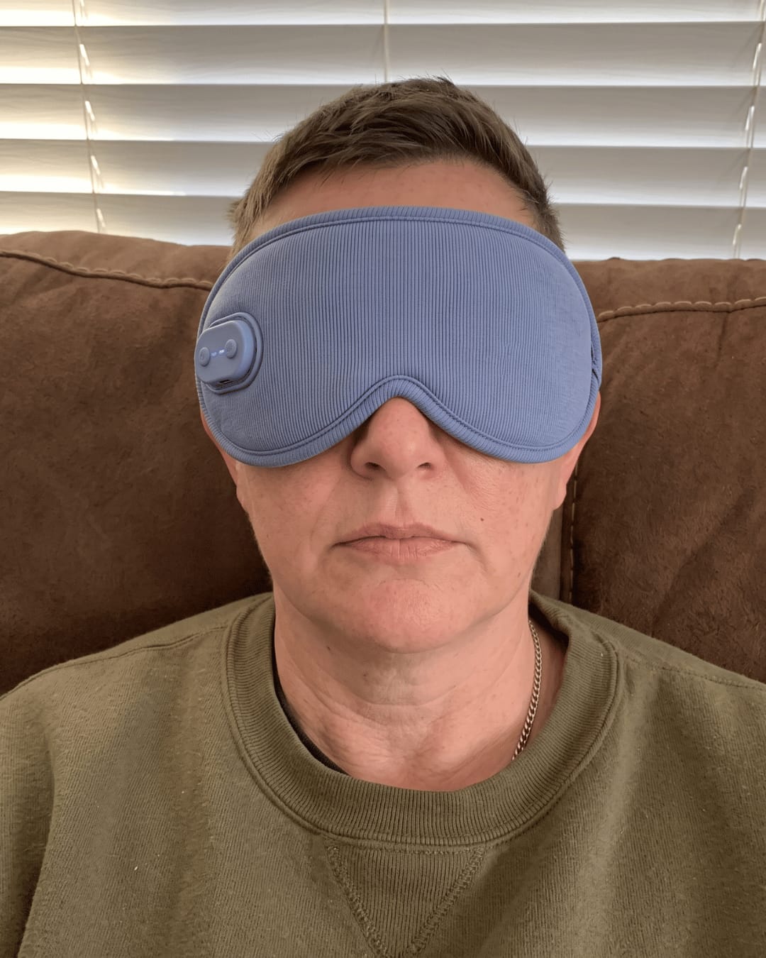 Customer photo review of Duskease™ · Heat & Massage for Deeper Sleep