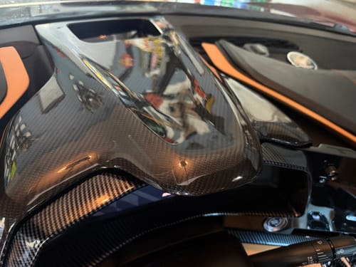 Customer photo review of 2020-25 Corvette C8 | DRY CARBON FIBER Replacement Upper Dash Instrument Panel