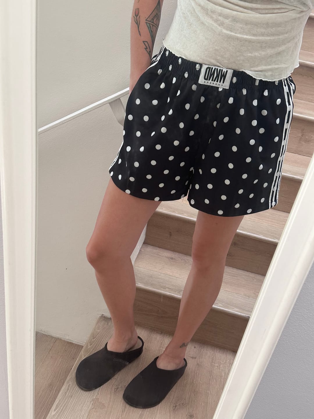 Customer photo review of League of Their Own Polka Dot Shorts
