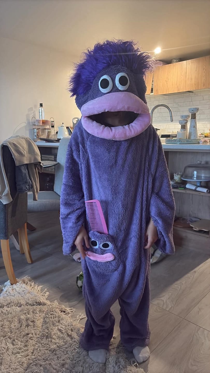 Customer photo review of Snuggo™ Monster Onesie