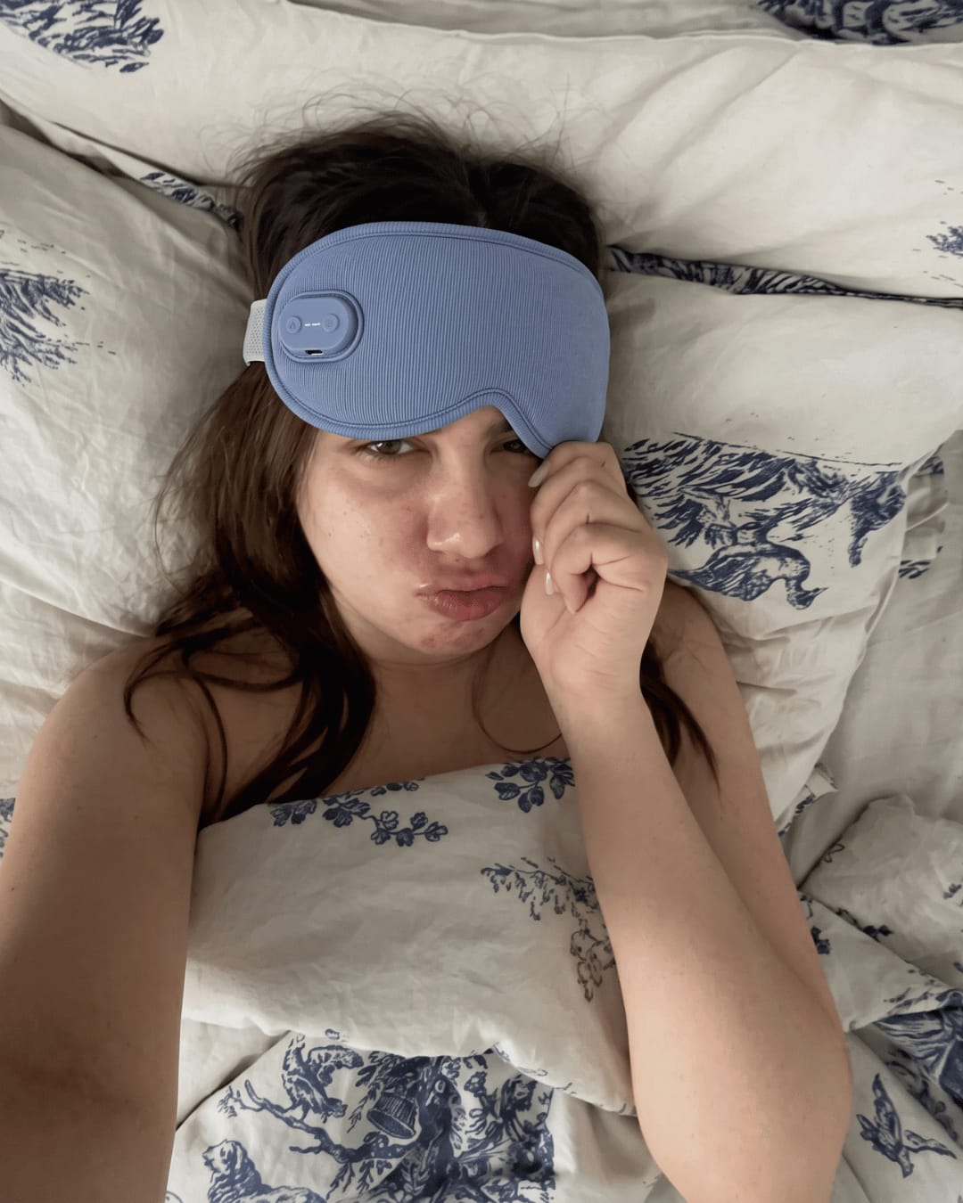 Customer photo review of Duskease™ · Heat & Massage for Deeper Sleep