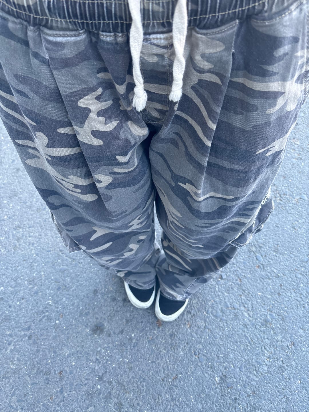 Customer photo review of JR Logo Kamuflaj Desenli Low Waist Baggy Pantolon
