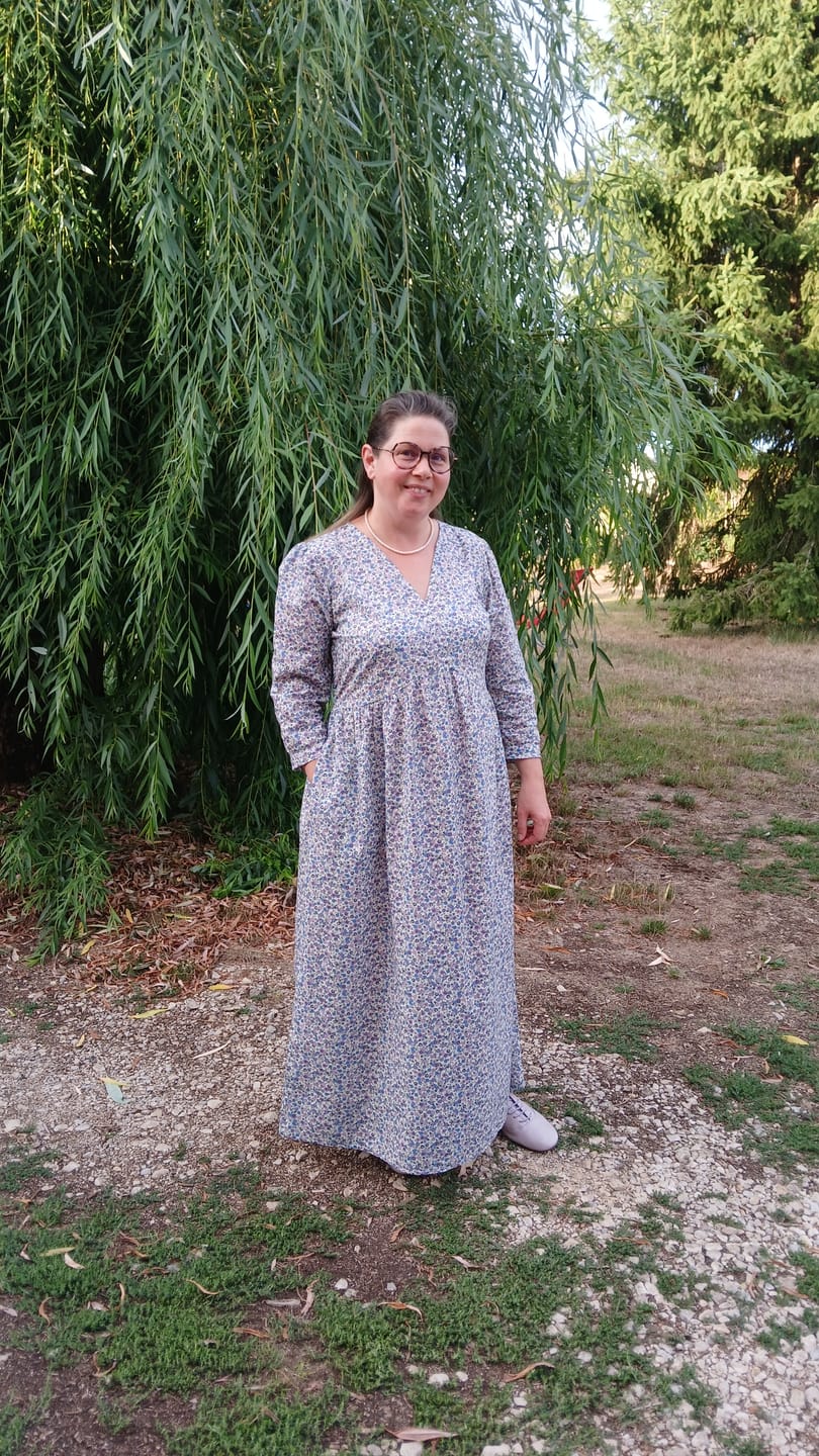 Customer photo review of Patron papier robe Edonie - Version imprimée en couleur taille réelle