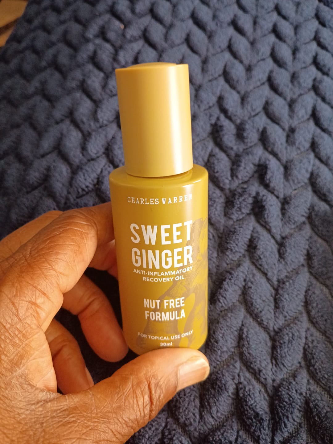 Customer photo review of [Nut-Free] Sweet Ginger Dry Oil for Sensitive Skin