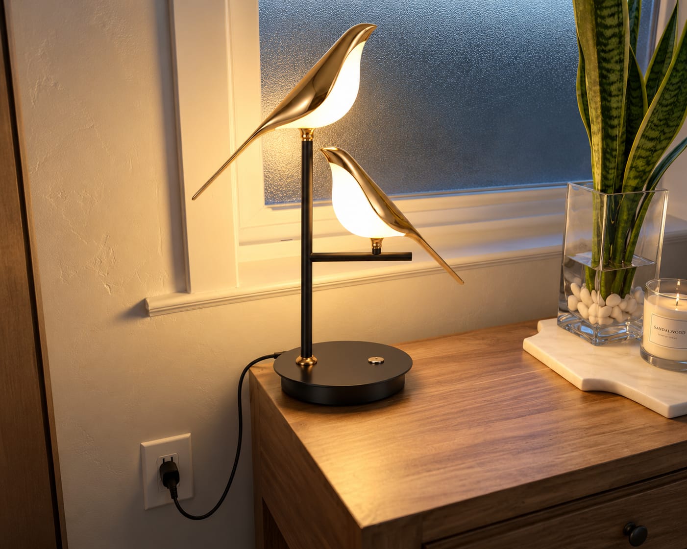 Customer photo review of Mrbird Table Lamp