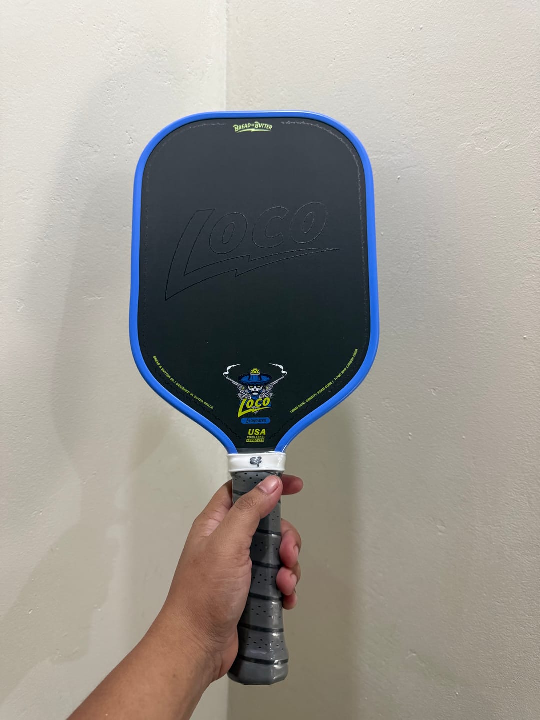 Customer photo review of The Loco 16mm Pickleball Paddle Elongated