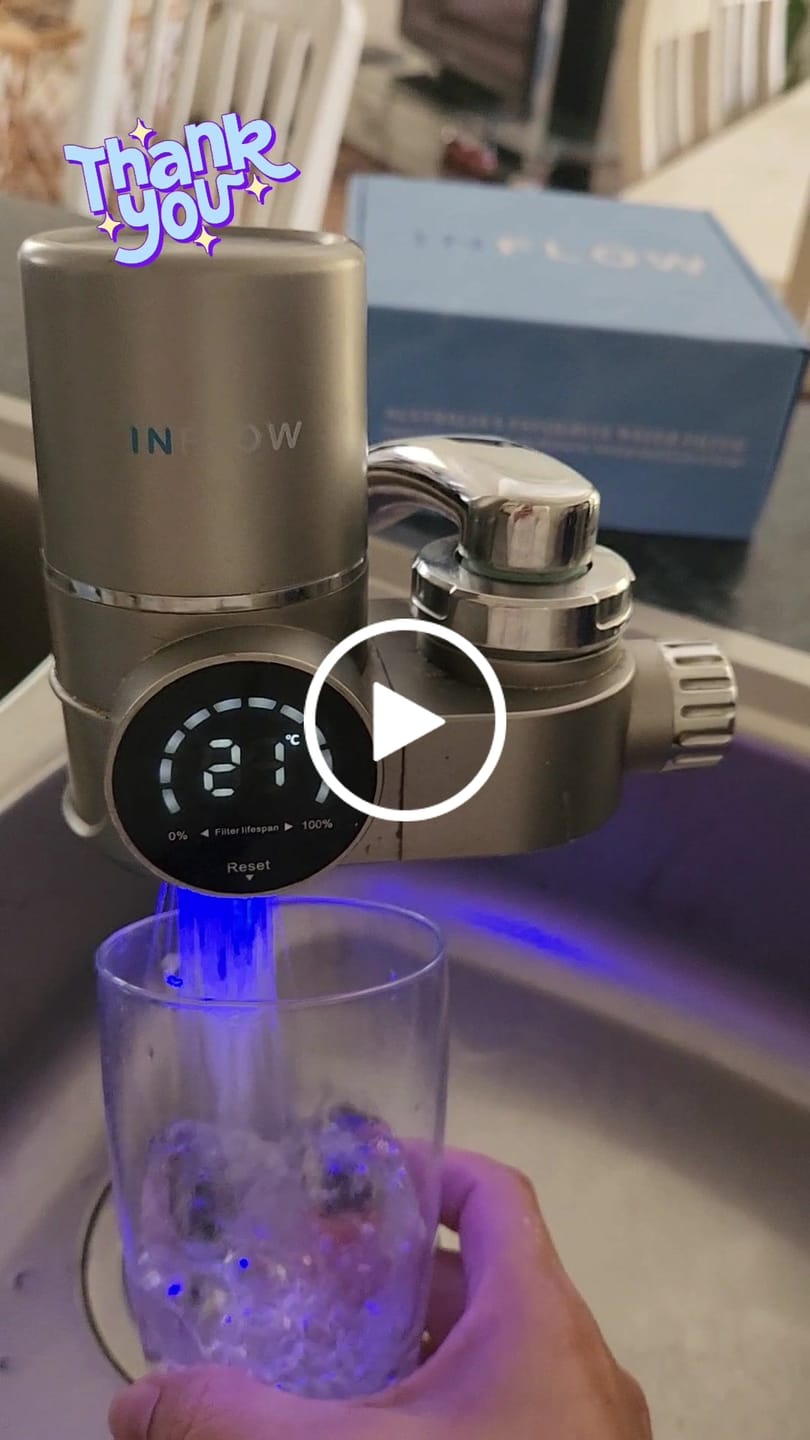 Customer video review of InFlow Tap Filter
