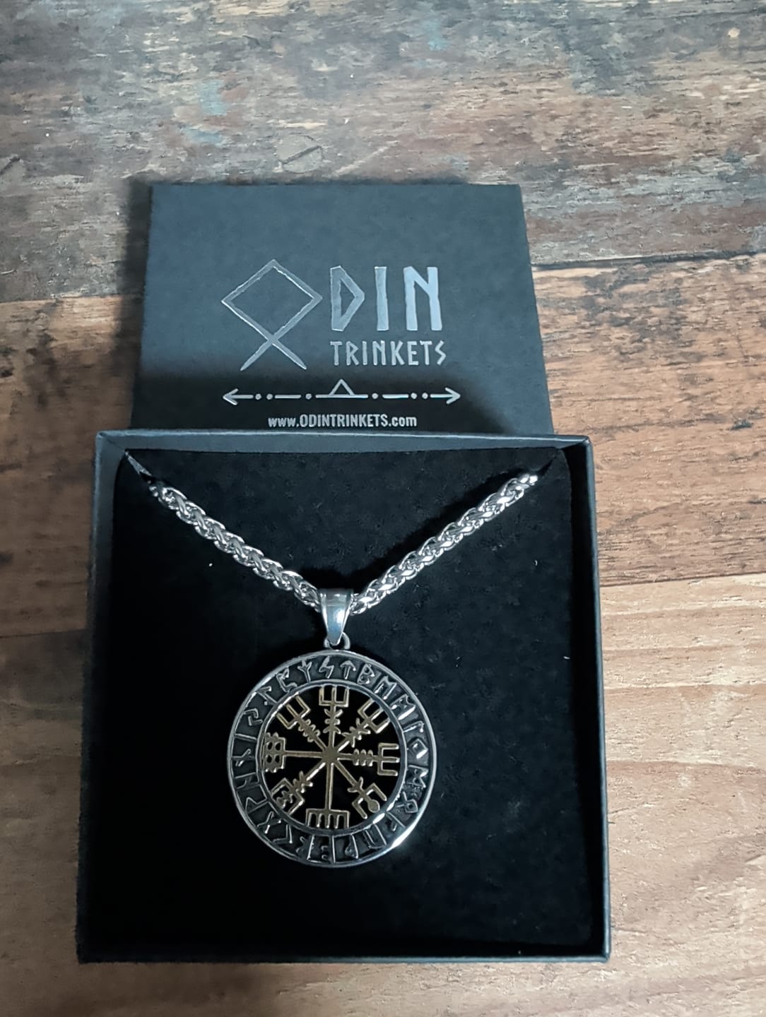 Customer photo review of Vegvísir Necklace