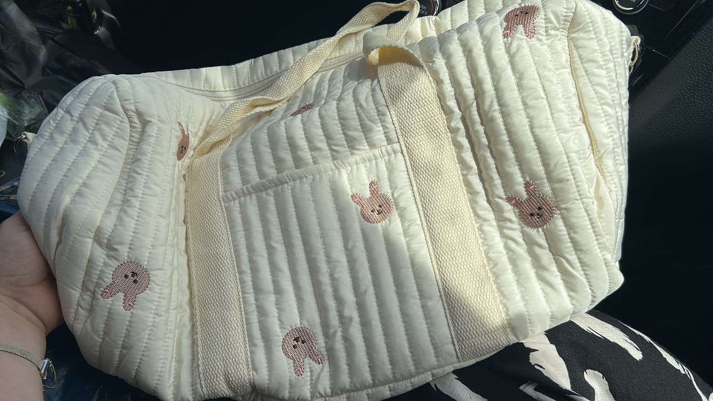 Customer photo review of Pañalera Mama Bear 🐻🤎