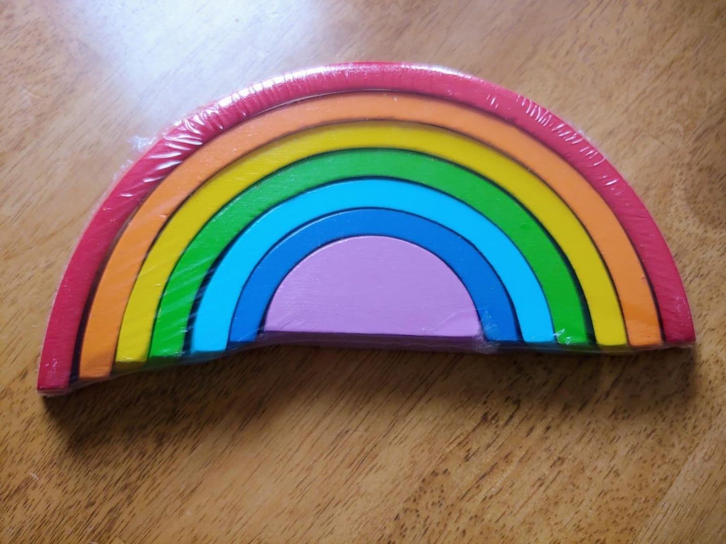 Customer photo review of Buntes Holz Regenbogen Spielzeug Kleinkind | Bögen Bauspielzeug Motorik Kreativ