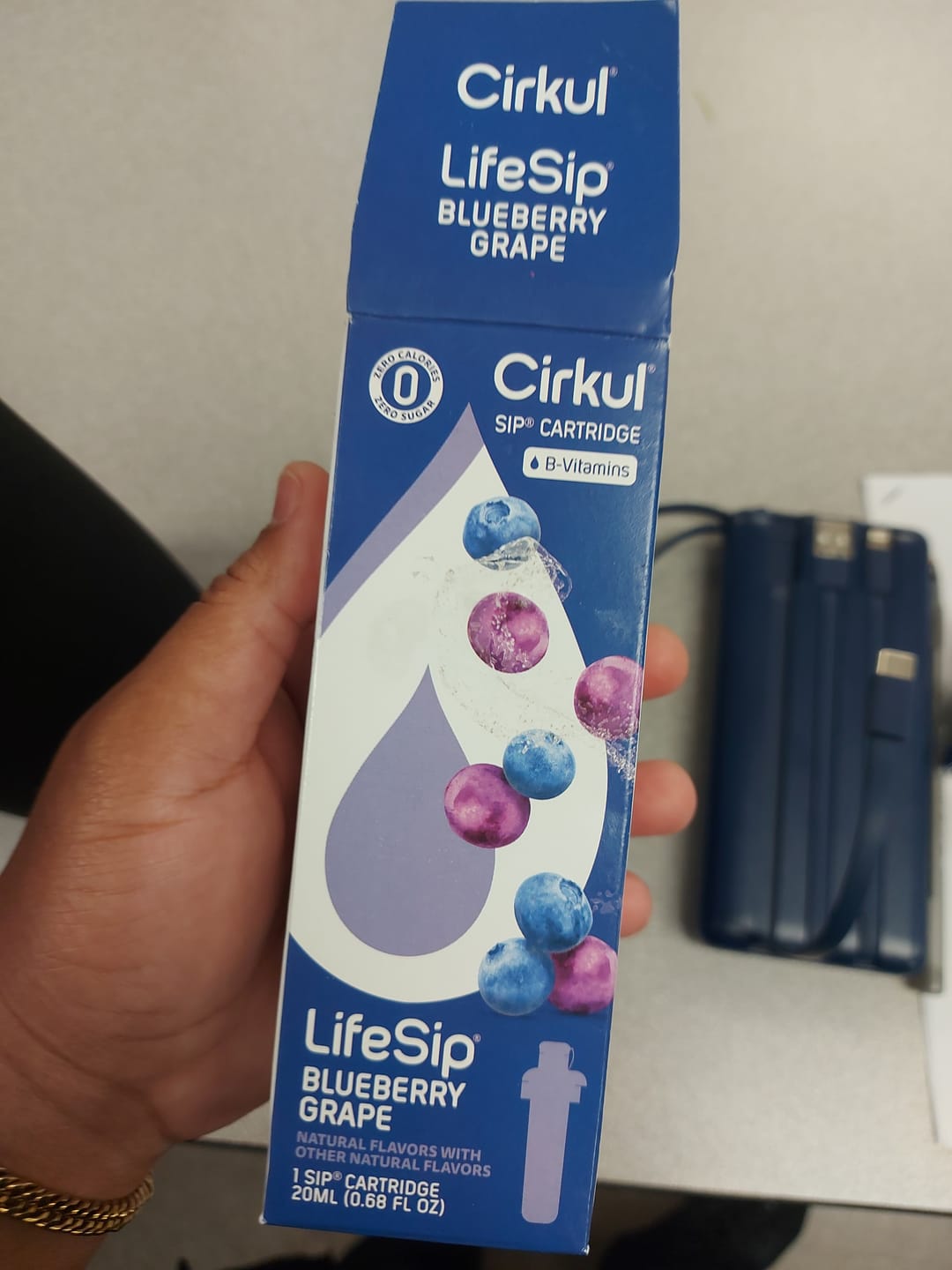 Customer photo review of LifeSip Blueberry Grape