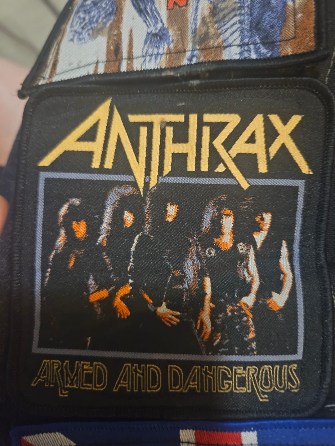 Customer photo review of Anthrax - Armed And Dangerous - Patch