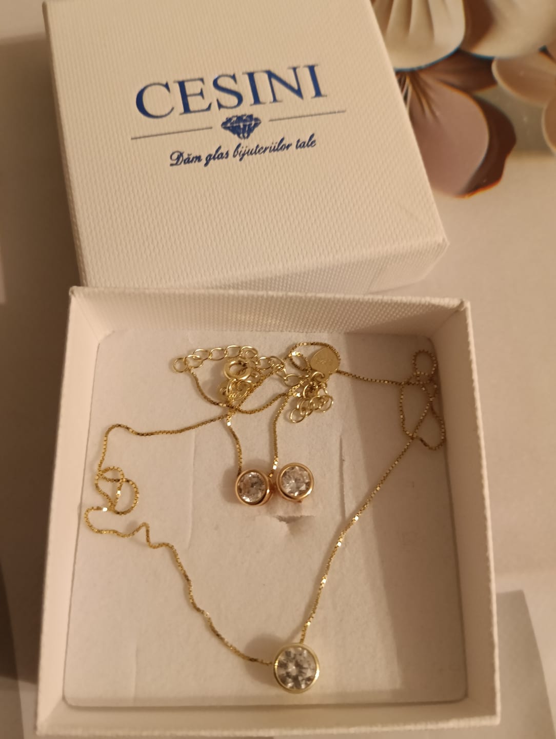 Customer photo review of Set din Argint Gold Perfect Diamond