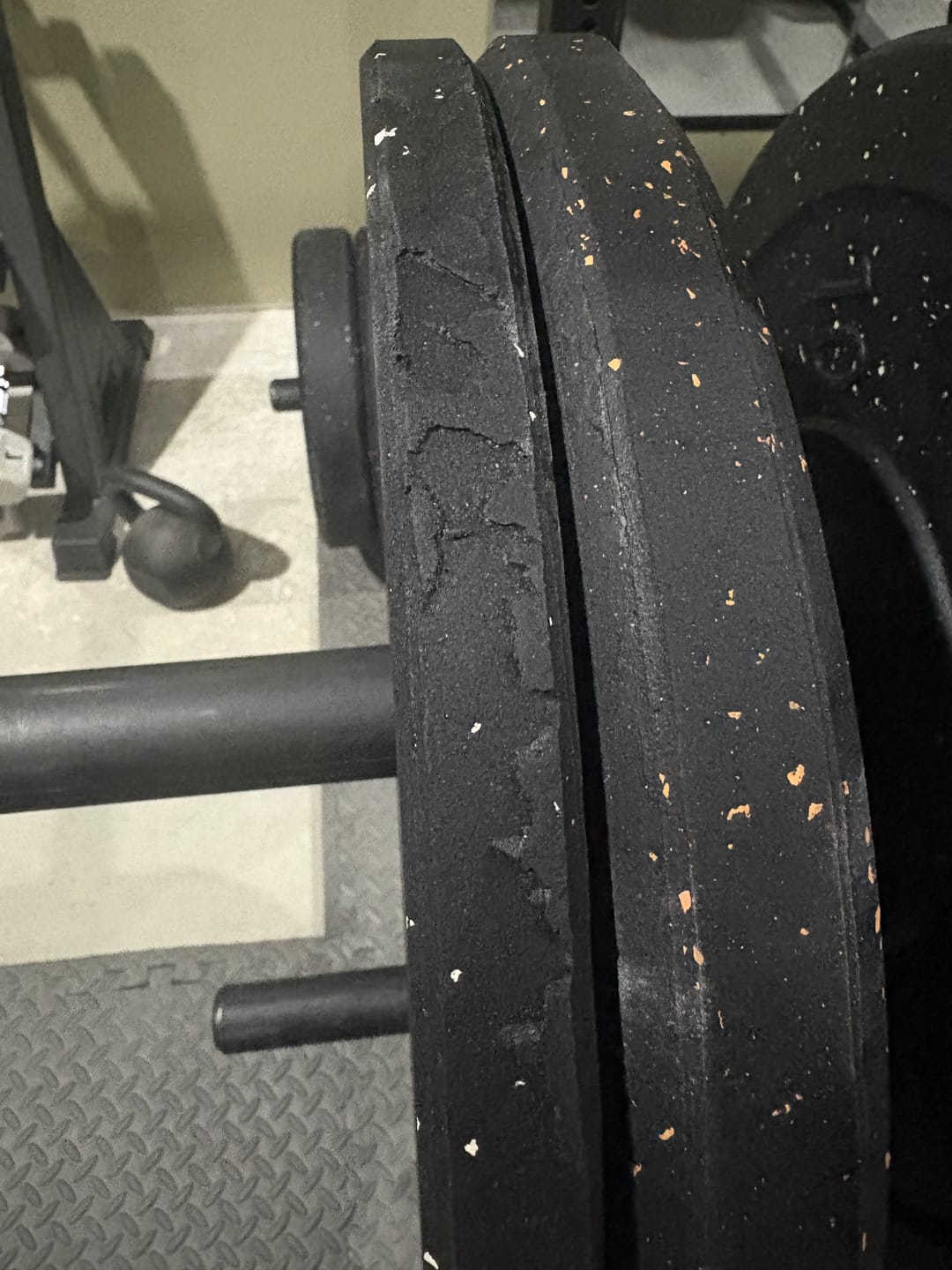 Customer photo review of URA-MAX COLORED Bumper Plate Sets