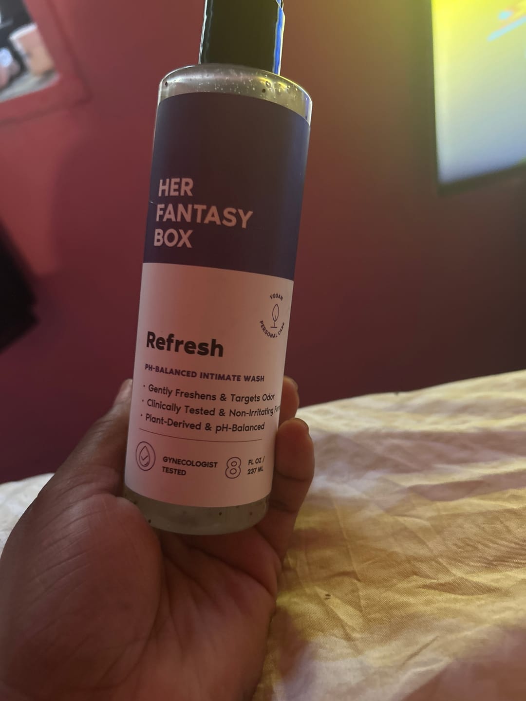 Customer photo review of Refresh Plant Based Intimate Body Wash for Women - pH Balancing