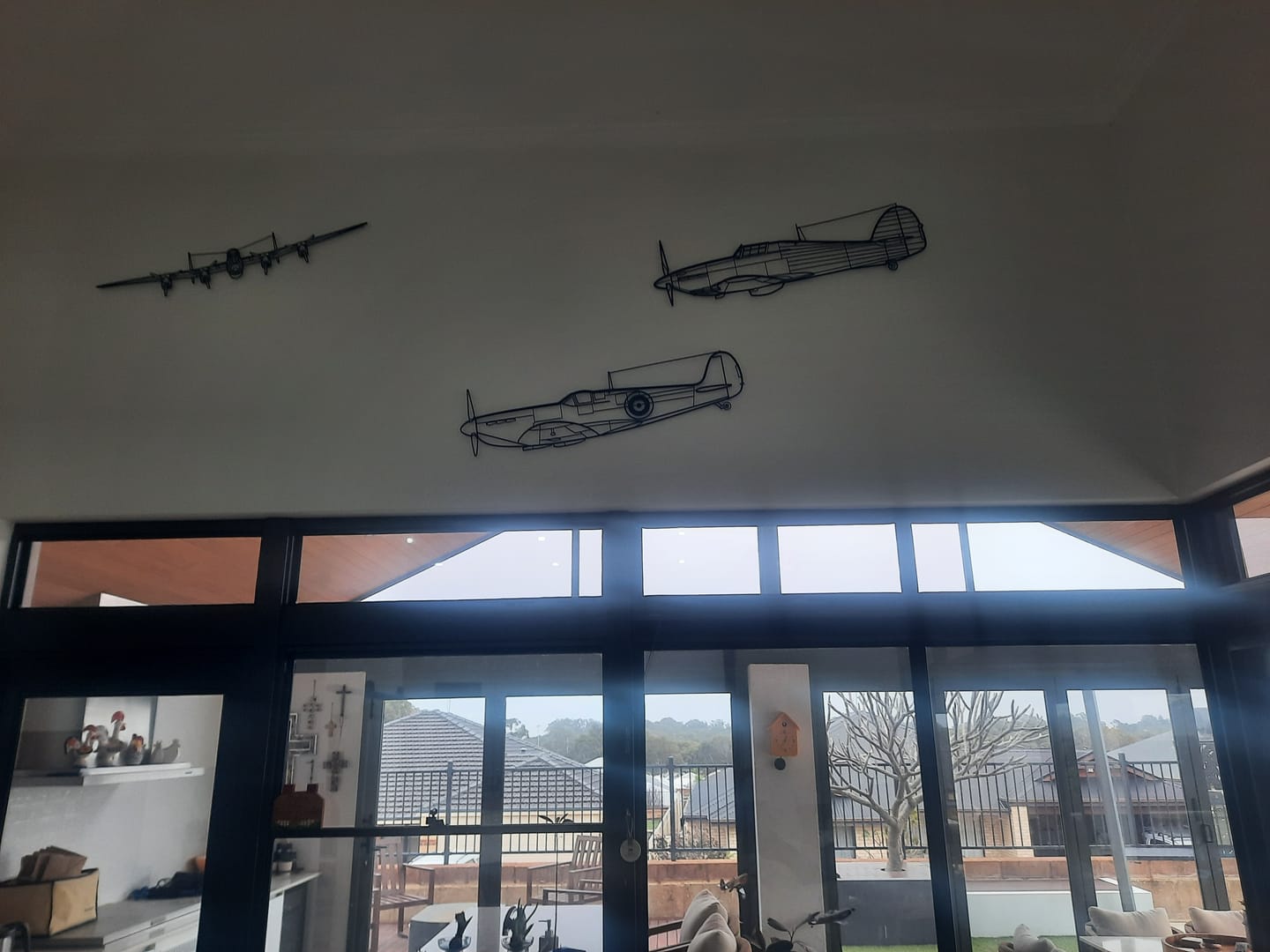 Customer photo review of Spitfire Mk. II Silhouette Metal Wall Art