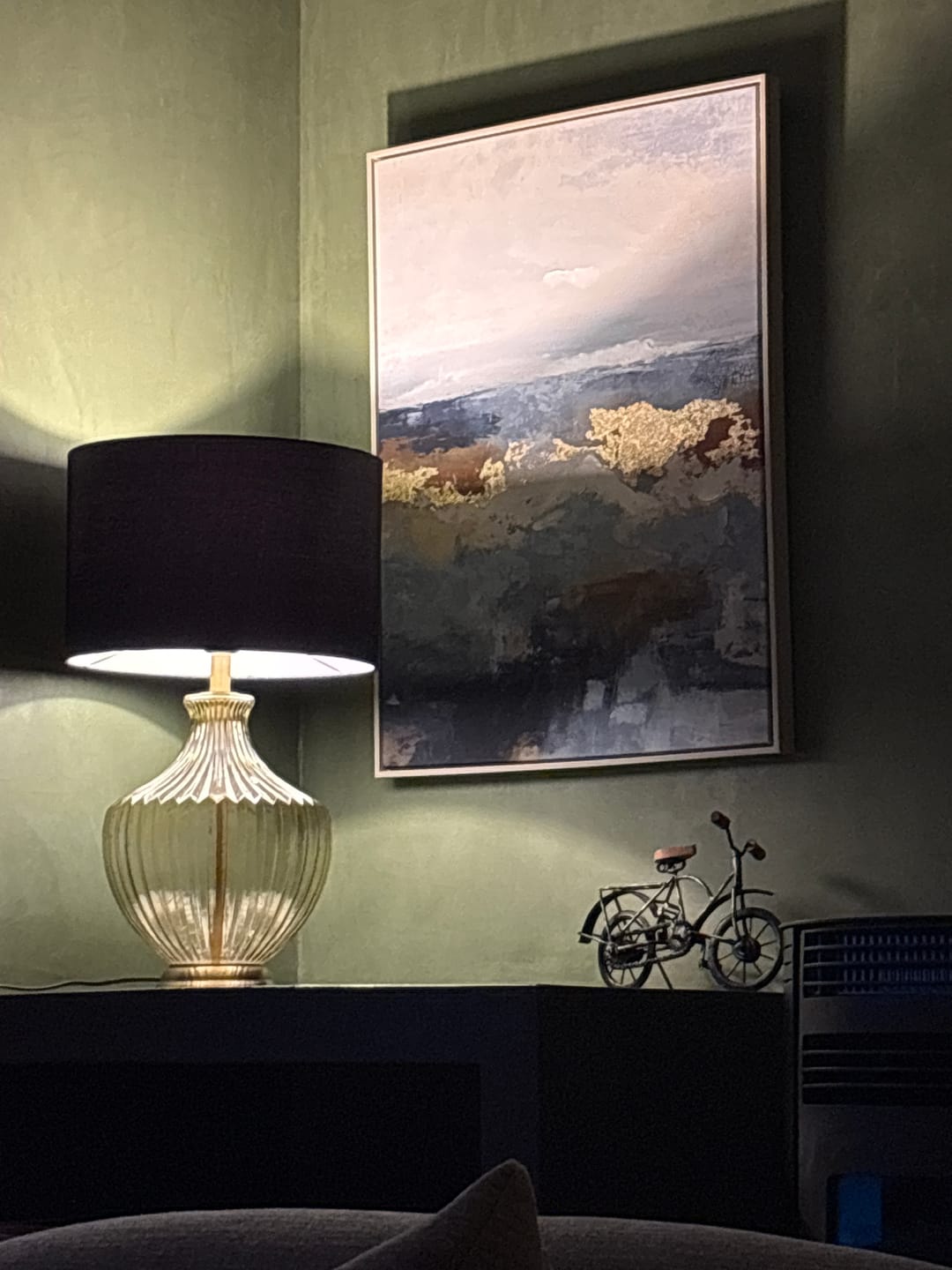 Customer photo review of Golden Shoreline Framed Canvas