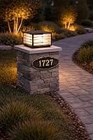 Customer photo review of RIRZ STRATA | Modern Solar Outdoor Post Light