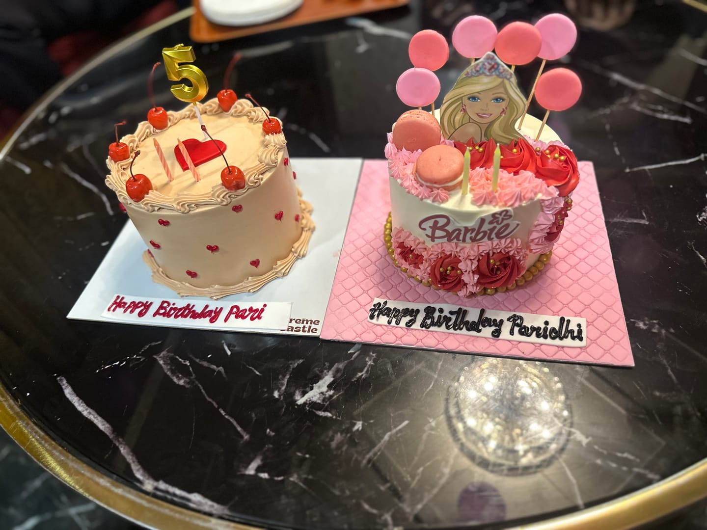 Customer photo review of Cool Barbie Girl Cake