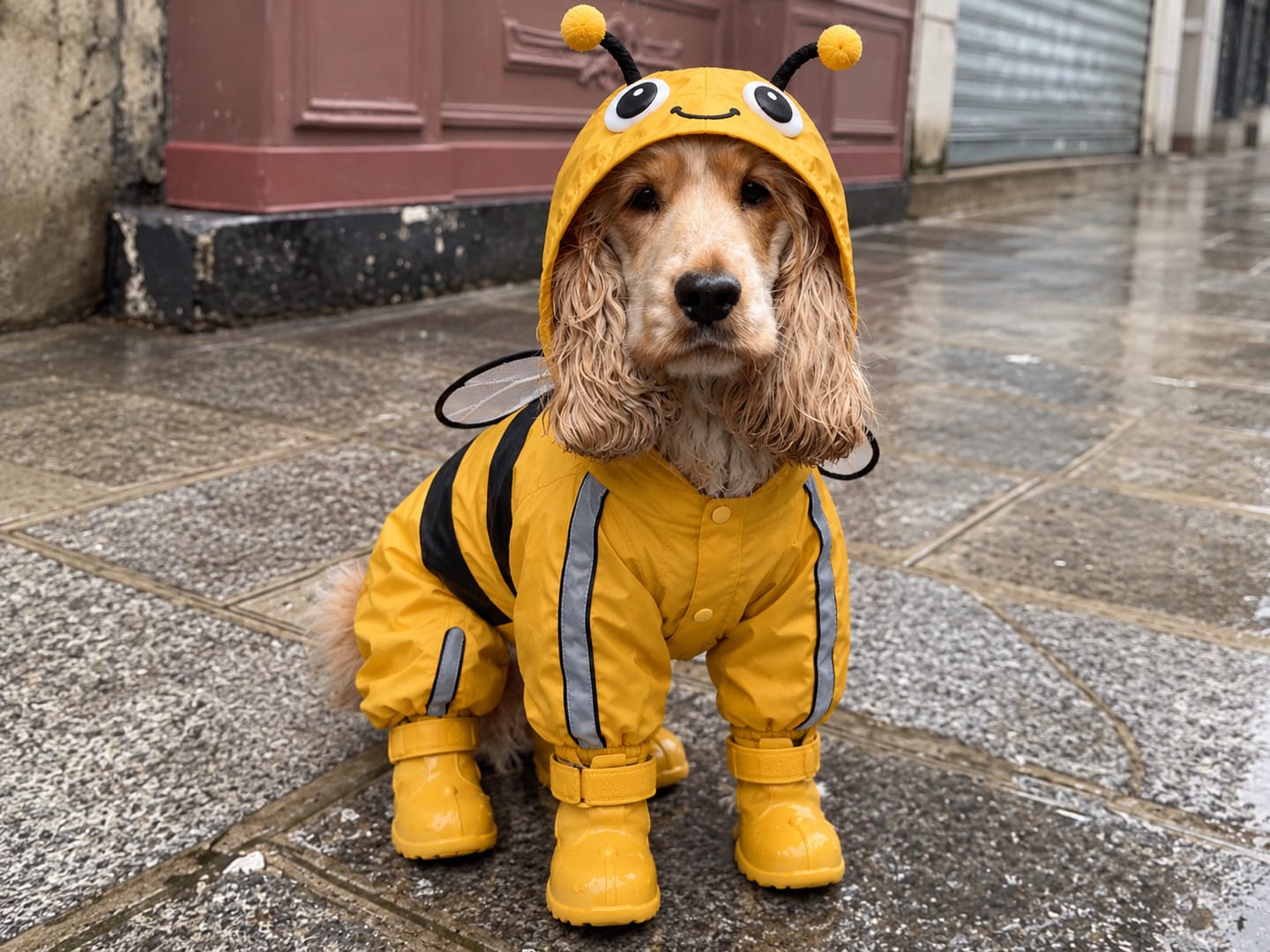 Customer photo review of Bumblebee Rain Suit