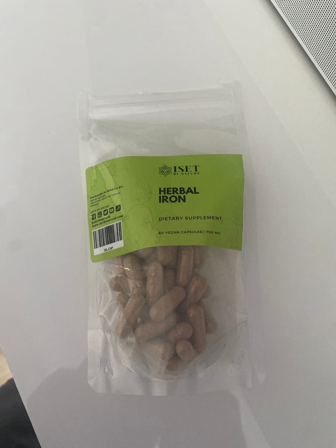 Customer photo review of Herbal Iron Roots™ Capsules