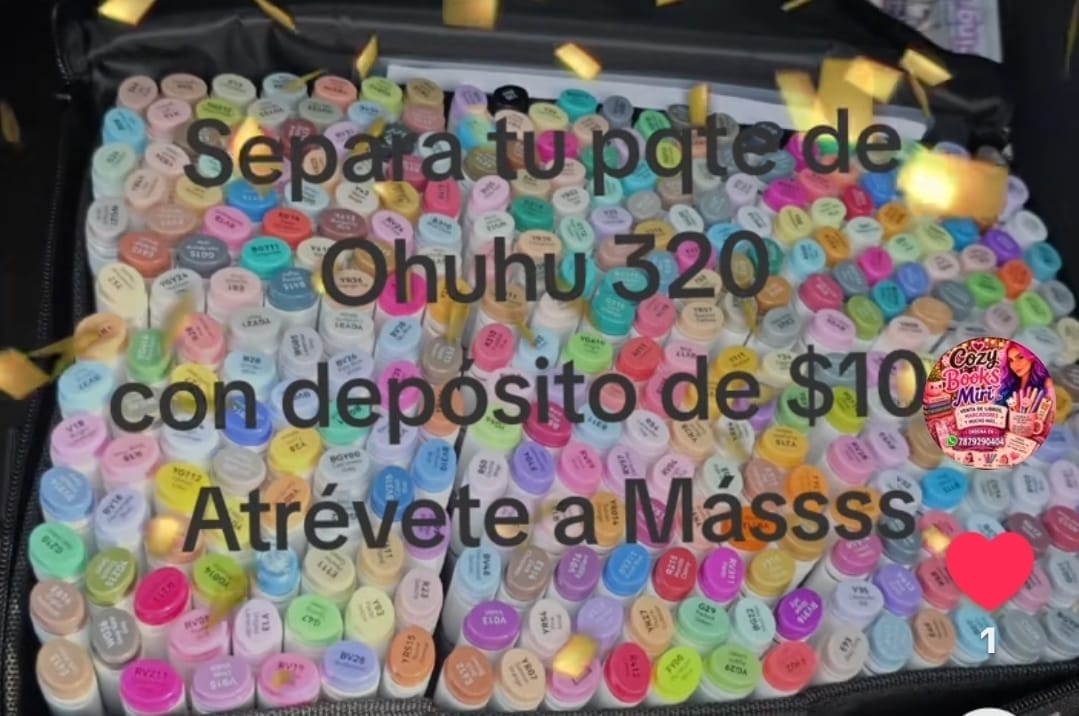 Customer photo review of Ohuhu Oahu 320 Colors Dual Tips Alcohol Art Markers, Fine & Chisel (New Color Codes)