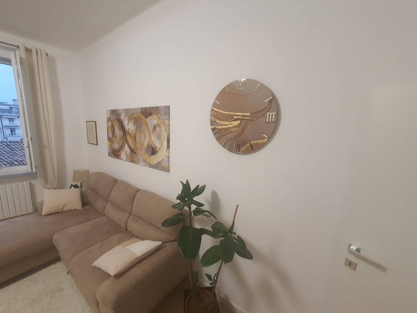 Customer photo review of Orologio da parete effetto marmo Sharm design moderno