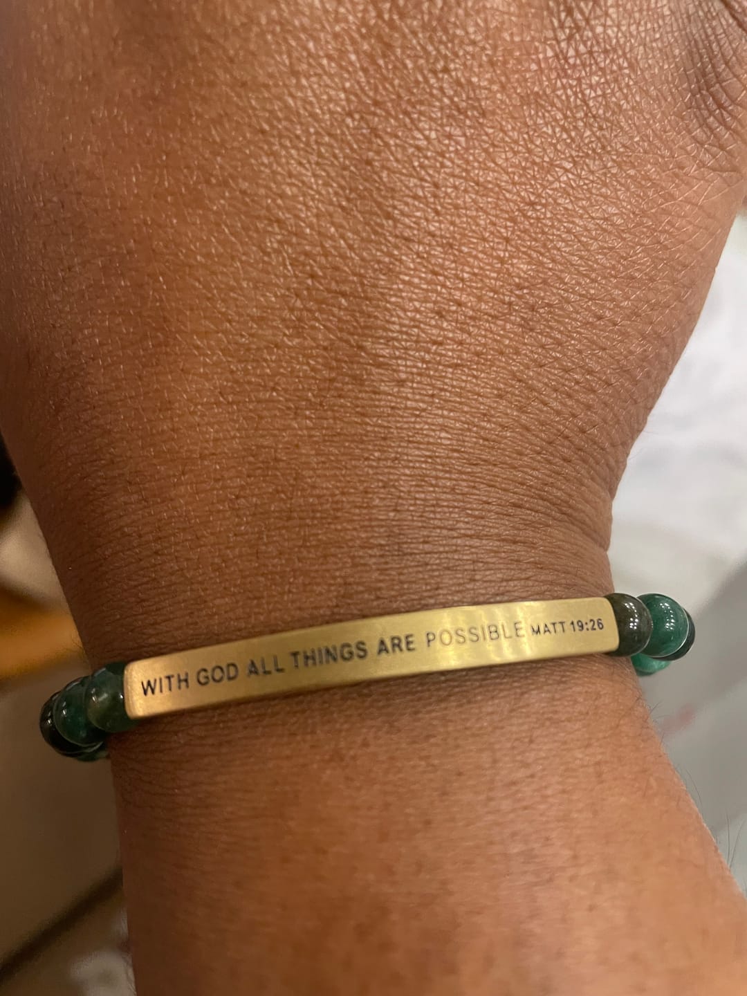Customer photo review of WITH GOD ALL THINGS ARE POSSIBLE MATT 19:26 (POS)