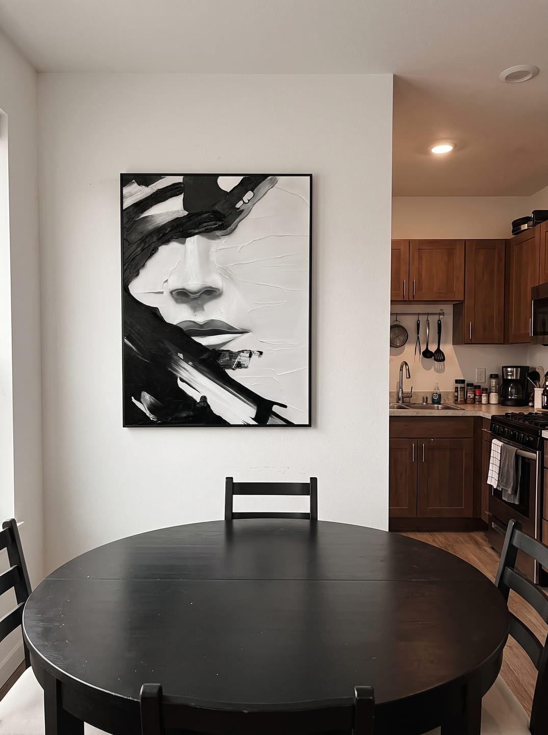 Customer photo review of Abstract Portrait Textured Wall Art # LA004